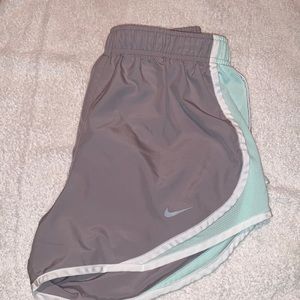 Nike Dri-Fit Gray Seafoam Green Shorts - Adult S